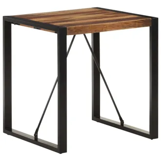 vidaXL Tavolo Da Pranzo 70x70x75 Cm In Legno Massello Di Acacia Vidaxl
