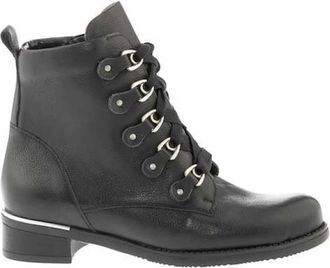 Waldl&auml;ufer Elegante Comfortabele Veterboot Hienna - Dames - Veterlaarzen - Zwart - 34 1/2 EU - Leer - Schoenen
