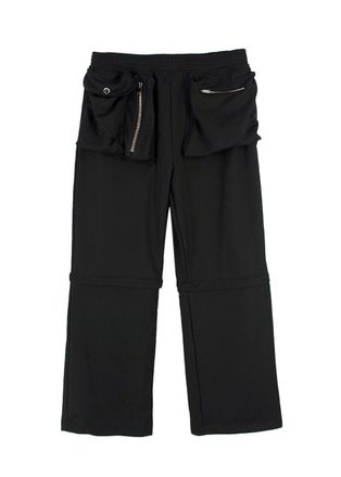 J.W.Anderson Black Convertible Cargo Trousers Size M