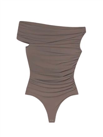 A Gold E Womens Sherilyn Bodysuit In Taupe