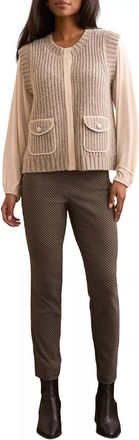 Tribal Brinley Sleeveless Vest In Oatmeal