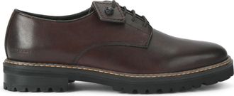 Kurt Geiger Mens Leather Mercer Cleat Derby Brogues - Brown - Size UK 10