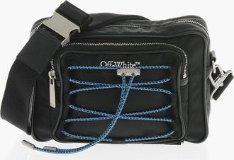 Off-white Borsa a Tracolla COURRIER CAMERA in Tessuto Tecnico con Lacci a Contrasto Off-White