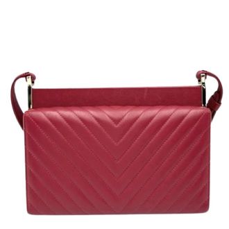 Chanel Pre-owned Schoudertas - Dames - Pre-owned - Rood - Maat: ONE Size Leer