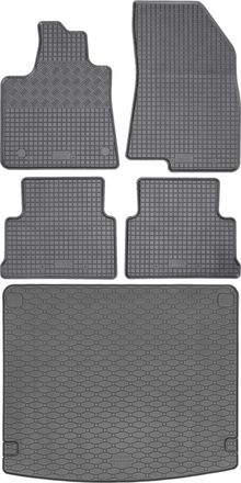 OEM Juego De Alfombrillas De Goma Para Dacia Jogger Crossover A Partir De Febrero De 2022 + Alfombrilla Para El Maletero
