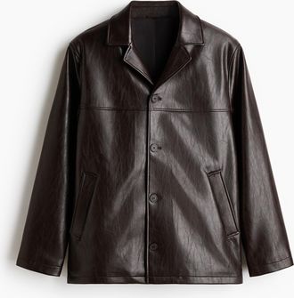 H&M Jacke mit Coating - Brown