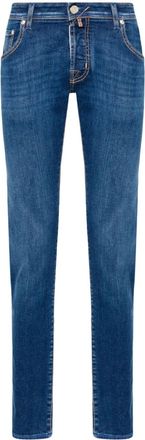 Jacob Cohen Nick mid-rise slim-fit jeans - men - Cotton/Elastomultiester/Spandex/Elastane/Polyester/Cotton - 31 - Blue