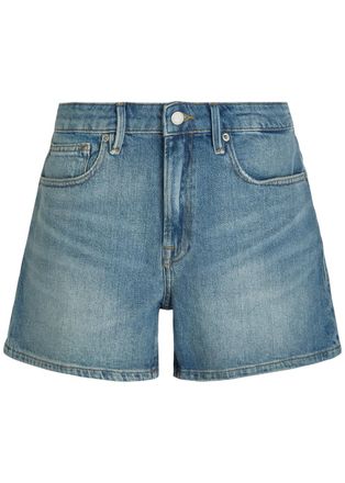 Good American Good Everyday Stretch-denim Shorts - Blue - 27 (W27 / UK8-10 / S)