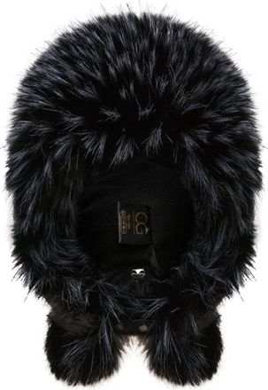 Cesare Gaspari Irina Faux Fur Hoed - Dames - Hoeden - Zwart - ONE Size - Accessoires