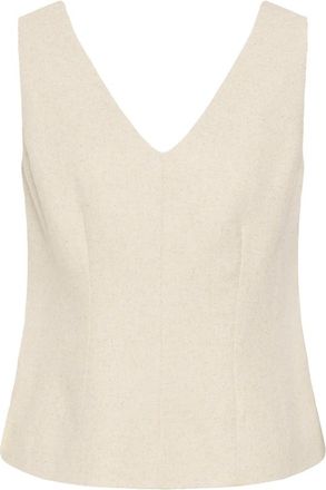 Soaked In Luxury Mouwloze Tops - Dames - Tops zonder mouwen - Beige - M - Tops