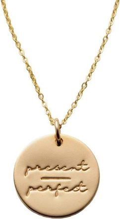 Made by Mary Pause Collection Disc Necklace in Gold Filled - Present-Perfect at Nordstrom