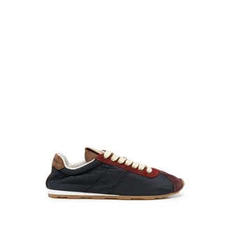 Miu Miu Plume Suede-trim Panelled Sneakers