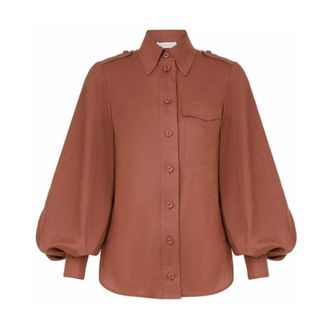 Zimmermann Dames, Blouses & Shirts, Rood, Maat: M