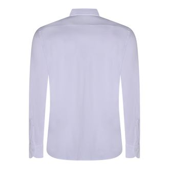 Mazzarelli Mens Shirts Bianco _100 % Co