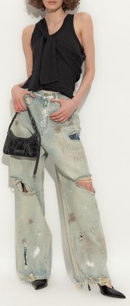 Coperni Top With Tie, Womens, Black