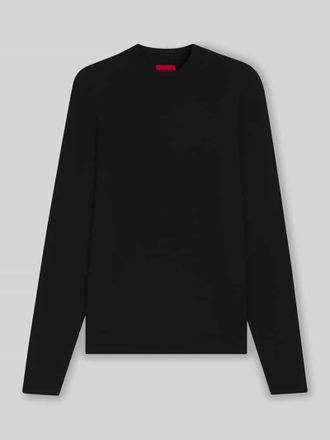HUGO BOSS Regular Fit Strickpullover aus Viskose-Mix Modell SAN MARC in Black, Gr&ouml;&szlig;e XL
