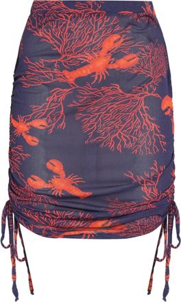 Brigitte Gonna con grafica - Blu