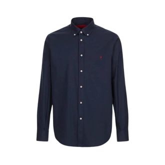 Carolina Herrera Twill Shirt - male - Carolina Herrera - Casual Shirts - Blue - M - Shirts