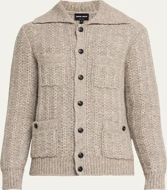 Giorgio Armani Mens 4-Pocket Cardigan Jacket