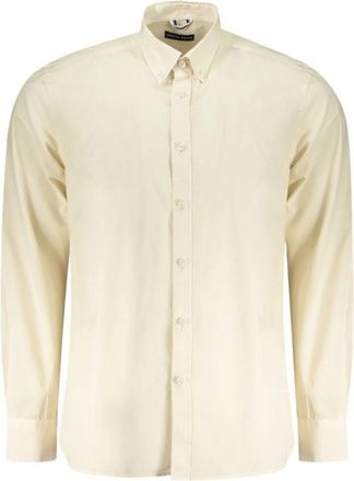 North Sails Long Sleeve Shirt - Heren - Casual Overhemden - Beige - M - Katoen - Overhemden