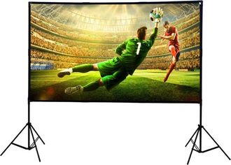 OEM Extralink Pantalla Proyector Con Tr&iacute;pode 100 Pulgadas - Pantalla Plegable Y Port&aacute;til 16:9 Para Hd/4k, Para Exterior Y Presentaciones - Pvc Mate Antiar