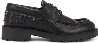 Burberry Raft Leather Boat Shoes, Brand Size 44 ( US Size 11 )
