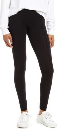 Splendid Stretch Cotton Leggings in Black at Nordstrom, Size X-Large
