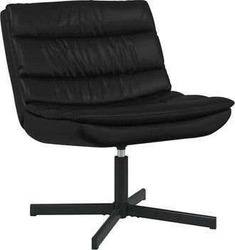 vidaXL Vidaxl - Silla Giratoria Negro 63 X 75 X 76 Cm Cuero Sint&eacute;tico