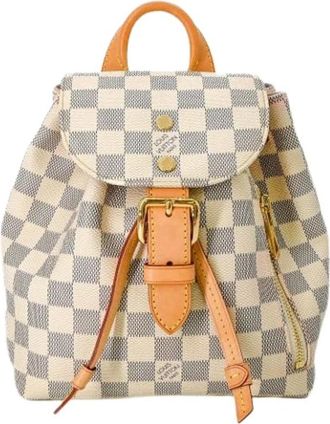 Louis Vuitton Pre-owned Damier Azur Rugzak - Dames - Vintage Rugzakken - Beige - ONE Size - Vintage