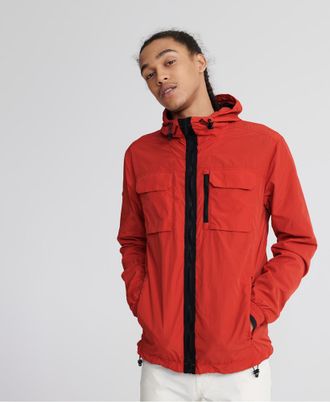 Superdry Mens Edit Traveller Cagoule - Red - Size X-Large