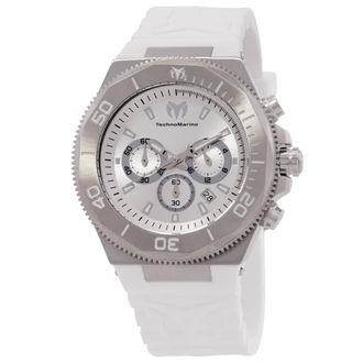 Technomarine Manta Ocean Chronograph GMT Quartz Silver Dial Mens Watch TM-224015