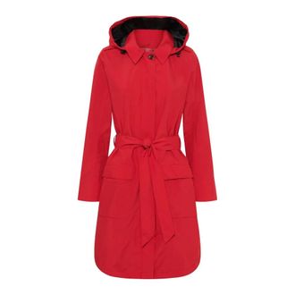 Notyz Trench Coat Leggero - - Coats - Donna - Rosso - L