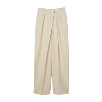 Petar Petrov Flash Cut Broek - Dames - Broeken - Beige - Maat: 2XS
