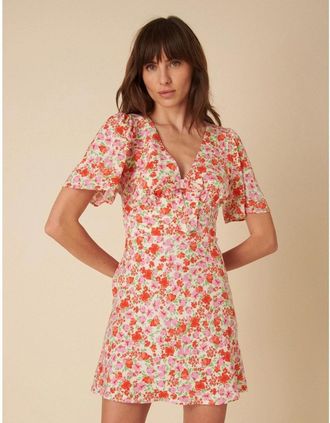 Nobody's Child Womens Faith Mini Dress - Pink - Size: 12