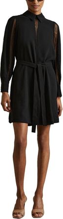 Reiss Reema Short Lace Flippy Dress