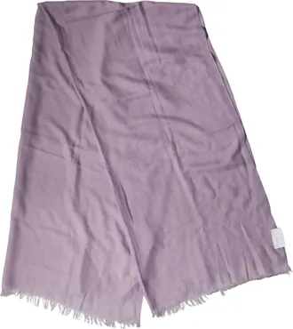 Brunello Cucinelli Purple Cashmere Silk Fringe Wrap 200cm x 95cm Womens Scarf (Pre-Owned)