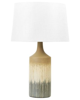 Beliani L&aacute;mpara de mesa cer&aacute;mica multicolor