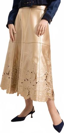 Christy Lynn Bobbi Skirt In Champagne