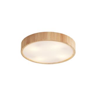 QAZQA Qazqa L&aacute;mpara De Techo Japandi De Madera 50cm 4 Luces - Lyra