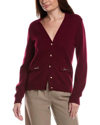 Bruno Magli Wool & Cashmere-Blend V-Neck Cardigan