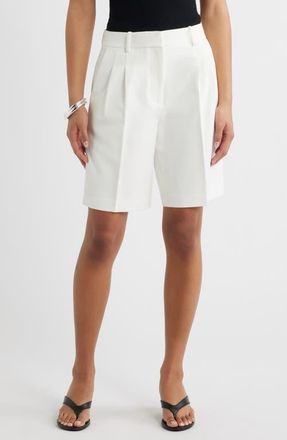 Open Edit The Icon Bermuda Shorts in Ivory at Nordstrom, Size 10