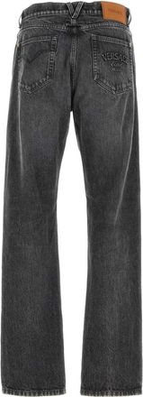 Versace Mens Slate Denim Jeans Mediumblack Exterior: Cotton