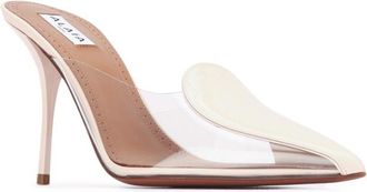 Alaia White Transparent Pumps