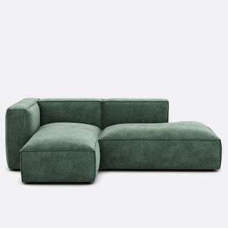 La Redoute Interieurs Hoekbank links van structuurfluweel Seven