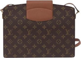 Louis Vuitton Pre-owned Vintage Cross Body Bag - Dames - Vintage Schoudertas - Bruin - ONE Size - Leer - Vintage