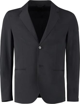 THE (ALPHABET) Single-breasted jas met twee knopen - Heren - Blazers - Zwart - L - Leer - Jassen