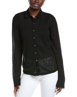 Autumn Cashmere Sheer Cashmere Shirt