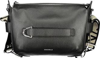 Coccinelle Gretel Ribbon Bag - Dames - Schoudertassen - Zwart - ONE Size - Leer - Tassen
