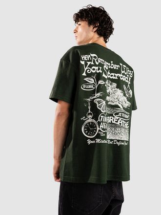 Dravus Positive Message Boxy T-Shirt verde