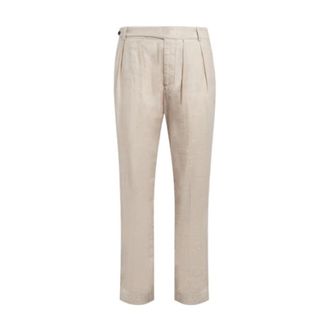 Dondup Chinos, male, Beige, Size: W32 Matt Regular-fit Chinos